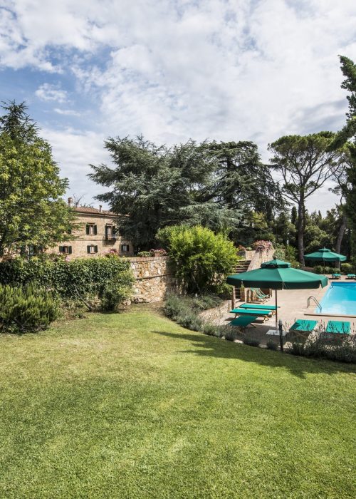 The swimmingpool at Villa Piaggia,Montaione